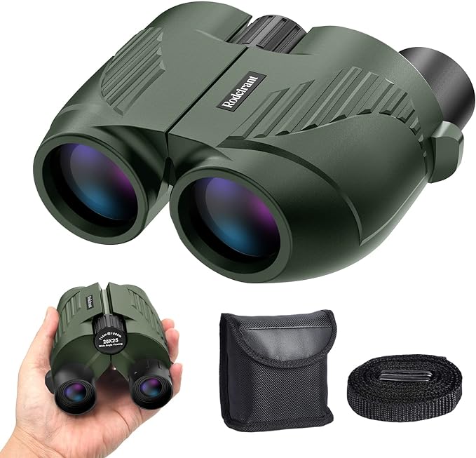 20X25 Compact Binoculars for Adults, Large Eyepiece Waterproof Binocular by Poazork