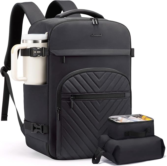 LOVEVOOK 40L Travel Backpack for Women Men, TSA Personal Item Travel Bag Fits by LOVEVOOK