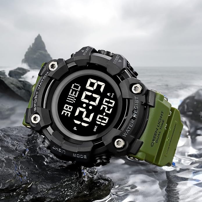 FANMIS Mens Military Multifunction Digital LED Watch Electronic Waterproof - Image 3