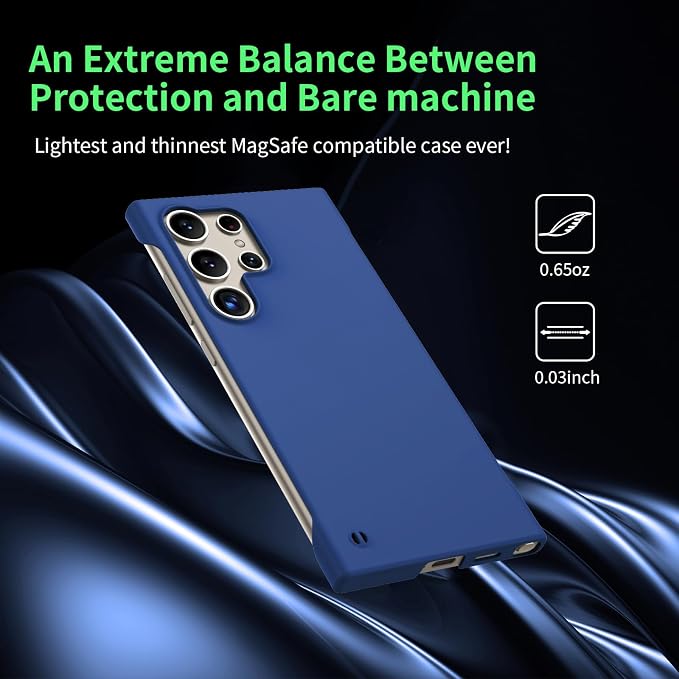 GRECAZO Slim Borderless for Samsung Galaxy S25 Ultra Phone Case 6.9" Ultra-Thin - Image 3