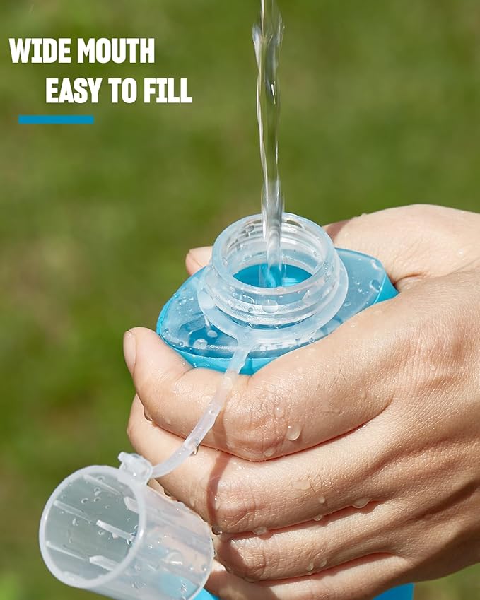 Zelvot Running Vest Soft Flask, BPA-Free 500ml Collapsible Water Bottle - Image 3