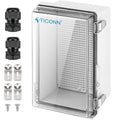 TICONN Outdoor Electrical Box Waterproof, Junction Box IP67 ABS Plastic by TICONN