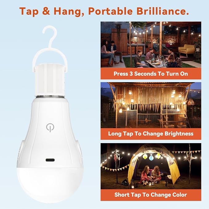 Neporal MagicGlow Rechargeable Light Bulbs - Image 6