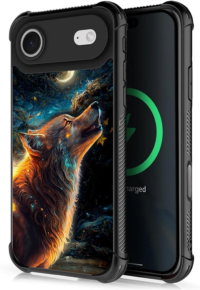 for iPhone 17 Air Case, for MagSafe Graphic Design for Girl Boy Soft Silicone by FKBRCL4U