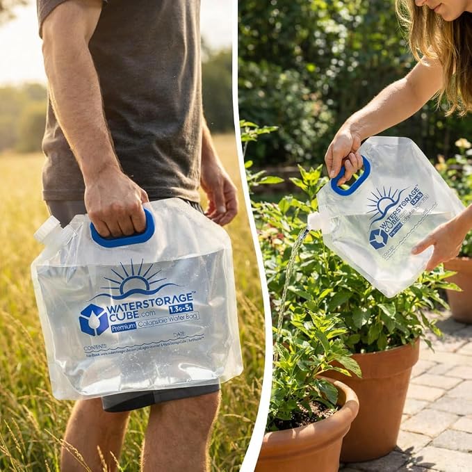 WaterStorageCube Premium Collapsible Water Container Bag, BPA Free Food Grade - Image 7