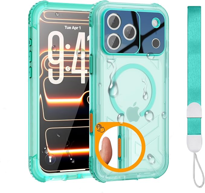 for iPhone 17 Pro Max Waterproof Case, Fit by EVCING