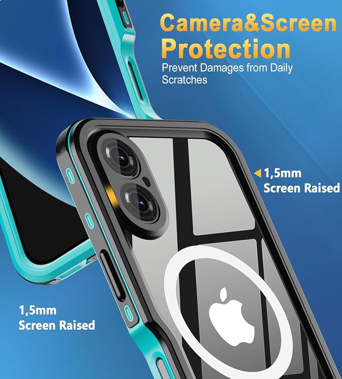for iPhone 16 Case Waterproof | Full Body Shockproof Dust Proof Phone Case Cover - Image 3