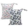 ALVABABY 2pcs Cloth Diaper Wet Dry Bags Waterproof Reusable by ALVABABY