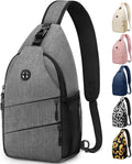 Pritent Crossbody Bags for Women Men Trendy Sling Bag Backpack Casual Chest Bag by Pritent