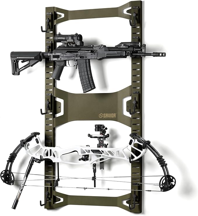 Savior Equipment Horizontal Steel Wall Mount Firearm Rifle Display Rack by SaviorEquipment