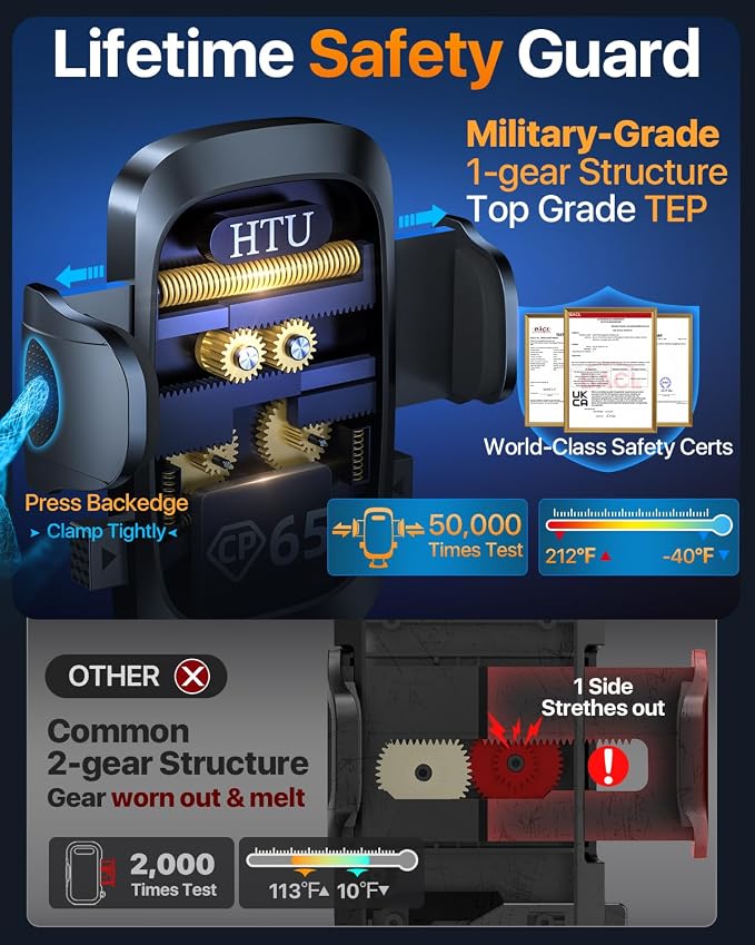 HTU 2026 Ultimate Best【True Military-Grade & Safety Cert】Car Phone - Image 7
