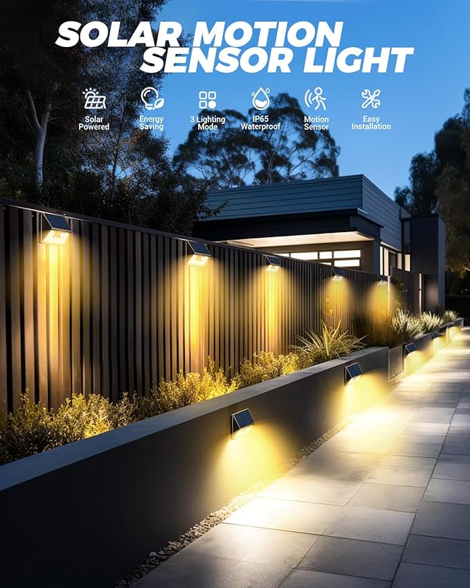 vighep 12 Pack Solar Motion Lights - Image 2