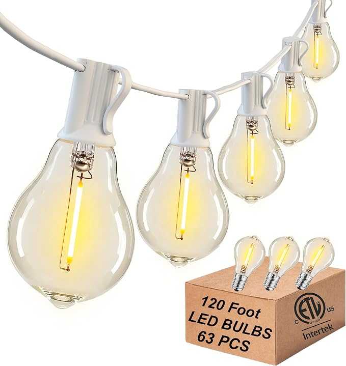 DAMAING Outdoor String Lights 120FT Waterproof Patio Lights by Lifeisgood