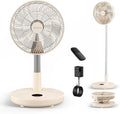 TriPole Foldable Standing Fan 12" Portable Rechargeable Battery Pedestal Fan by TriPole