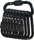 YUCHIYA 8 Pack D-Shape Carabiner Clasp by YUCHIYA