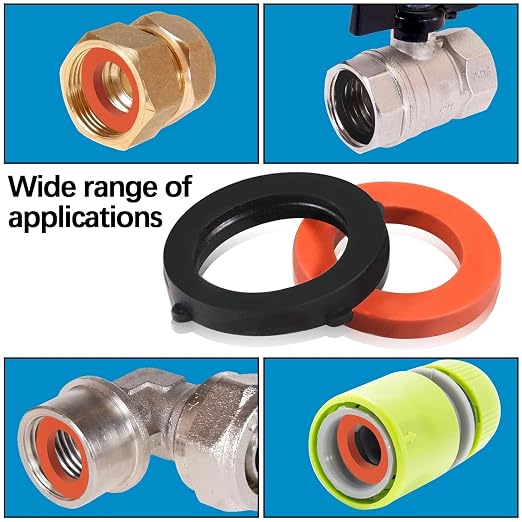 ZDBB 80 Pcs Garden Hose Gasket Rubber Seal, Fits All Standard 3/4 Inch Outdoor - Image 2