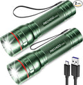 Rechargeable Flashlights High Lumens, G1000 Super Bright Flash Light 2 Pack by RECHOO