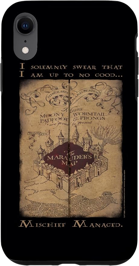 iPhone XR Harry Potter Marauder's Map Words Case by HarryPotter