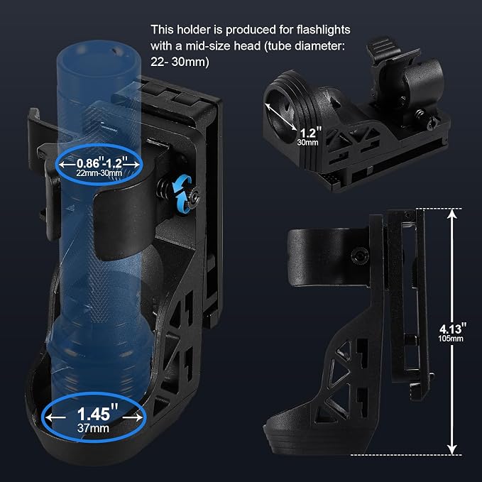 SAOPRKLER Tactical Flashlights High Lumen-Police 1200 LM Flashlight - Image 6