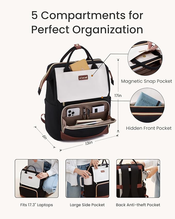 LOVEVOOK Laptop Backpack for Women - Image 4