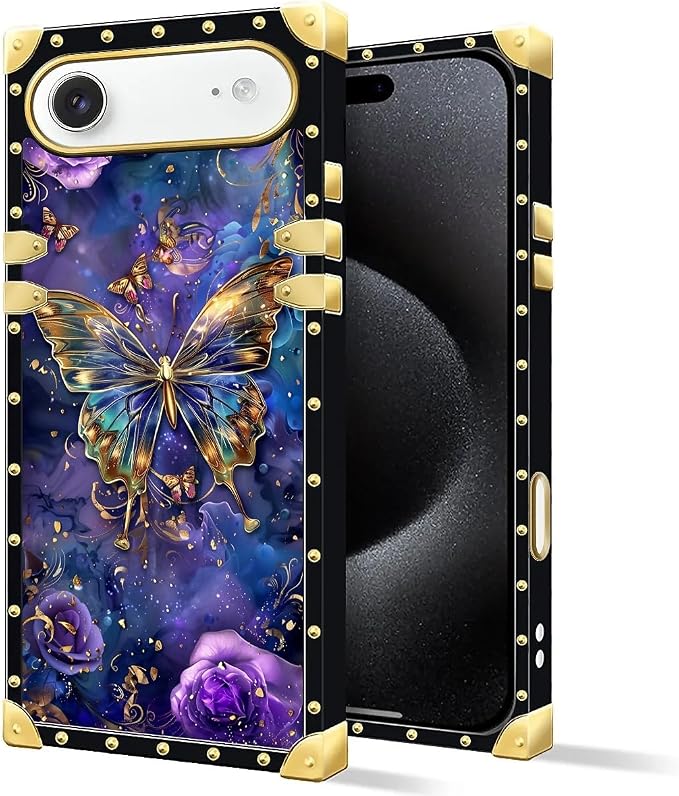 for iPhone 17 Air Case Luxury Golden Decoration - Image 2