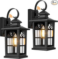 2-Pack Dusk to Dawn Outdoor Wall Light Fixtures, Aluminum Exterior Lighting by BringYouBrightFuture
