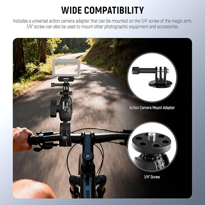 NEEWER Super Clamp Action Camera Mount - Image 2