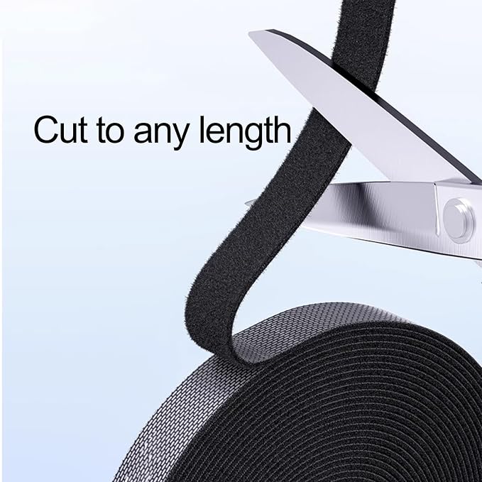 Hook and Loop Roll, 50ft x 3/4inch Cut to Length Straps, Fastening Cable Ties - Image 4