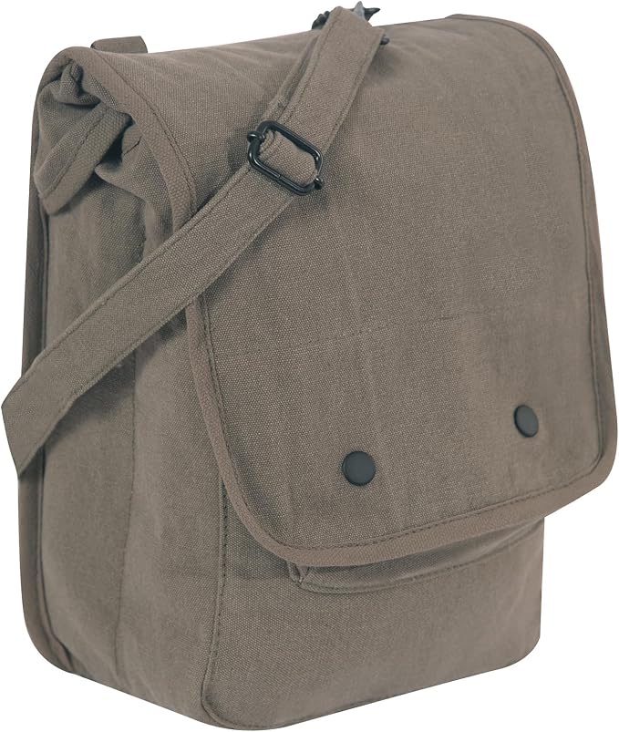 Rothco Vintage Canvas Map Case Crossbody Shoulder Bag, Olive Drab by Rothco