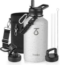 Trebo Water Bottle 64oz with Paracord Handle, Half Gallon Large Vacuum Triple by StayHotStayColdStayGreen