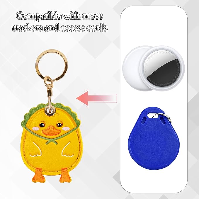 Leather Keychain Case Holder Compatible - Image 4