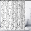 Cat Shower Curtain by Caheansi
