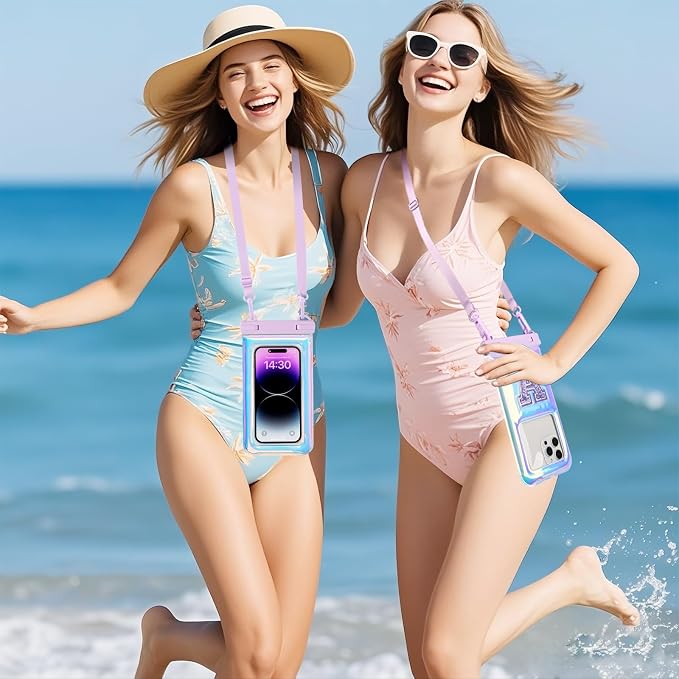 Waterproof Phone Pouch Floating, Fashion Bling Letters Cell Phone Dry Bag - Image 7