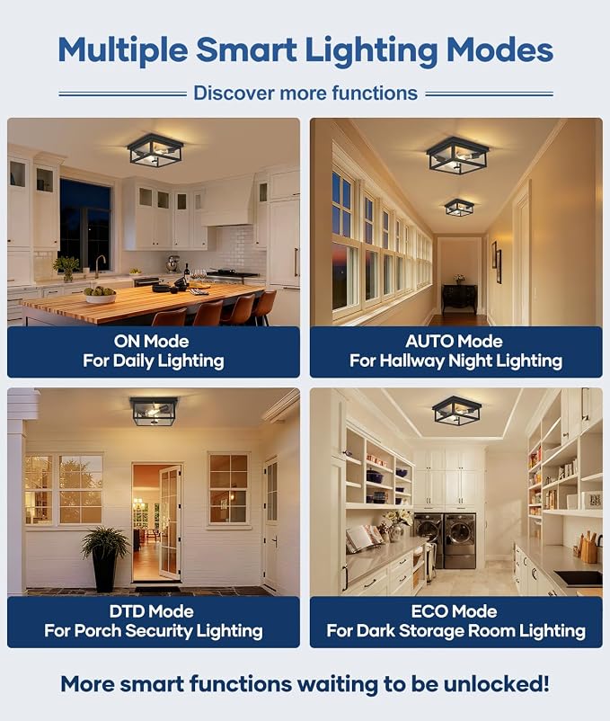 Motion Sensor Outdoor Ceiling Light - Image 5