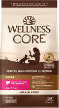 Wellness CORE Adult Dry Cat Food, Grain Free Kibble, Turkey and Duck Recipe by WellnessNaturalPetFood