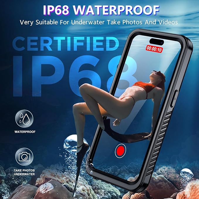 2024 New for iPhone 14 Pro Case Waterproof, Phone Case for iPhone 14 Pro 6.1" - Image 3