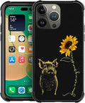 for iPhone 14 Pro Case, Pig Sunflower Yellow Sunshine Pattern Graphic Design by FKBRCL4U