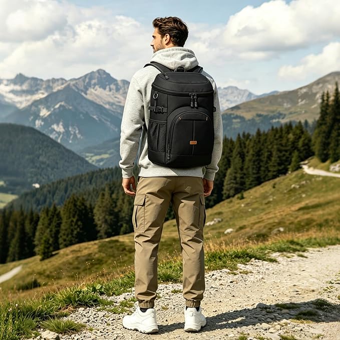 Pritent Cooler Backpack for Men Women Insulated Waterproof Backpack Cooler Leak - Image 2