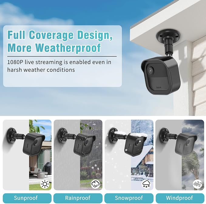 All-New Blink Outdoor Camera Wall Mount, 5 Pack Weatherproof Housing, 360 - Image 7
