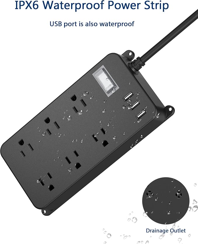 Outdoor Power Strip Weatherproof - Image 2