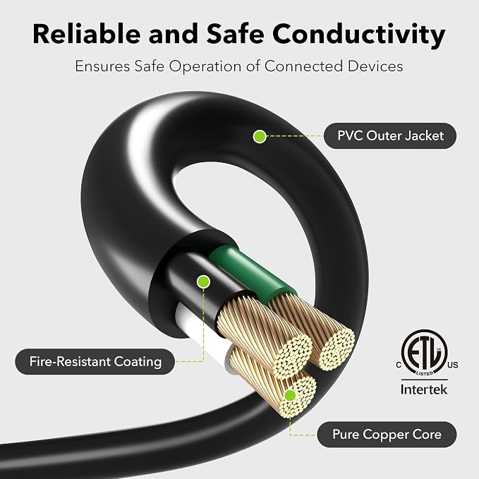 BN-LINK 15 ft Indoor/Outdoor Extension Cord 16/3 SJTW, Water & Weather Resistant - Image 3