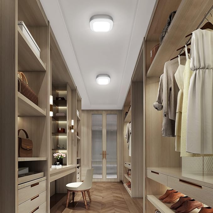 WhitePoplar Motion Sensor Ceiling Light Battery Operated, Wireless Motion - Image 4