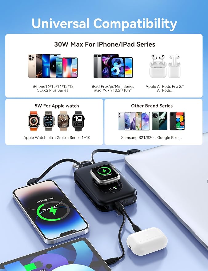 RORRY Portable Charger, 20000mAh PD 30W Portable Charger Power Bank - Image 5