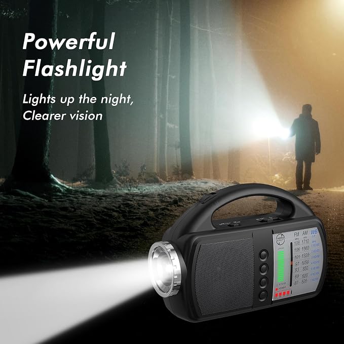 AM FM NOAA Weather Radio, Portable Emergency Radio - Image 4