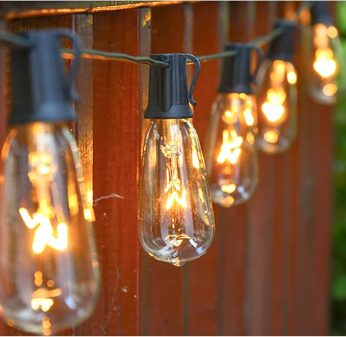GOOTHY Outdoor String Lights 45Ft ST40 Vintage Patio Lights - Image 6
