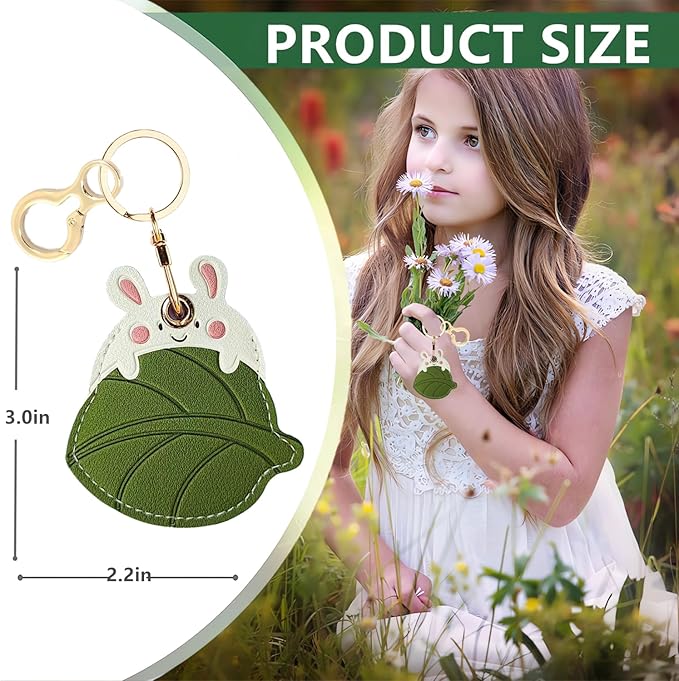 Leather Keychain Holder Case Compatible - Image 2