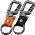 Metal heavy duty key chain carabiner clip bottle opener wrist lanyard ring car by Unknown