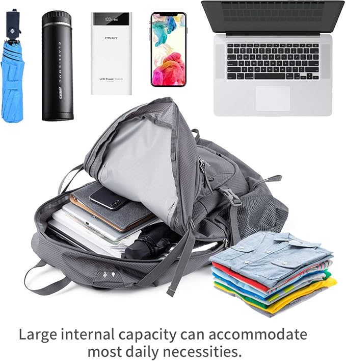 NODLAND Lightweight Backpack, Travel 40L Foldable Water-Resistant Daypack - Image 5