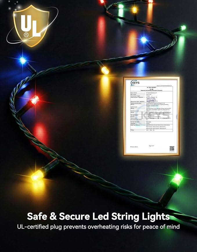 LitHome 164FT 500 LED String Lights Outdoor Indoor, 8 Modes Waterproof - Image 5