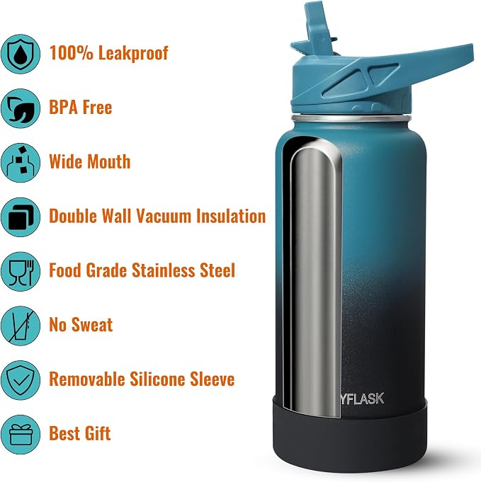 RUBYFLASK 24oz Insulated Water Bottle - Image 3